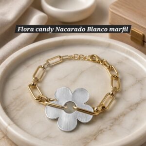 Flora Candy Nacarado Blanco Marfil