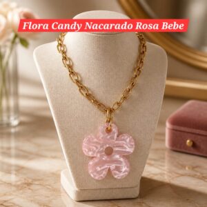 Flora Candy Nacarado Rosa Bebé