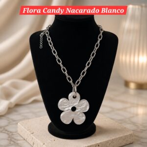 Flora Candy Nacarado Blanco