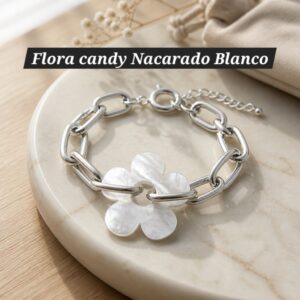 Flora Candy Nacarado Blanco