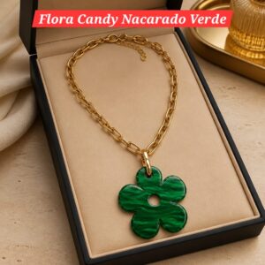 Flora Candy Nacarado Verde