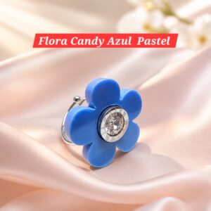 Flora Candy Azul Pastel