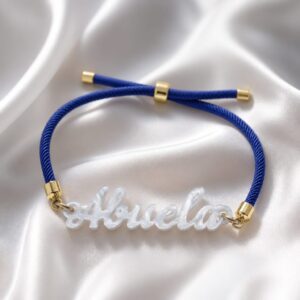 Abuela Azul Ajustable con Detalles Dorados