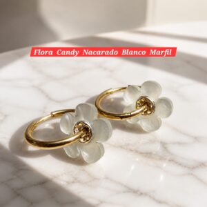 Flora Candy Nacarado Blanco Marfil