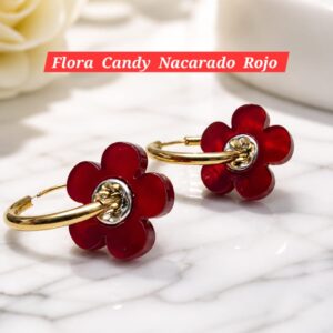 Flora Candy Nacarado Rojo