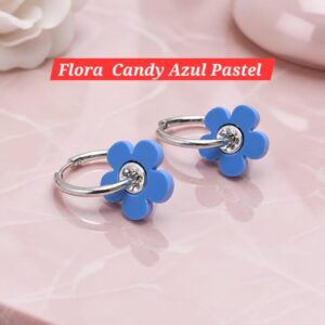 Flora Candy Azul Pastel