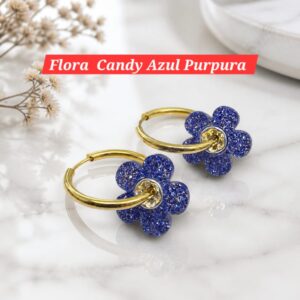 Flora Candy Azul Purpura