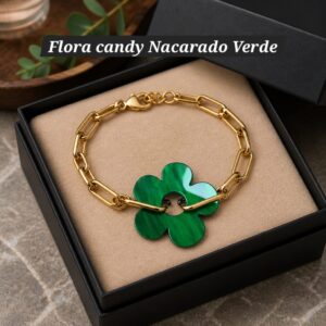 Flora Candy Nacarado Verde