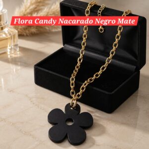 Flora Candy Nacarado Negro Mate