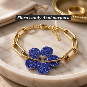 Flora Candy Azul Purpura