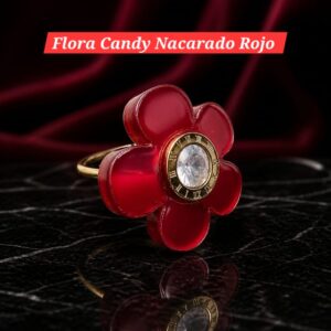 Flora Candy Nacarado Rojo