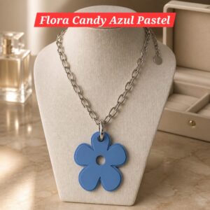 Flora Candy Azul Pastel